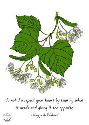 Linden + quote print